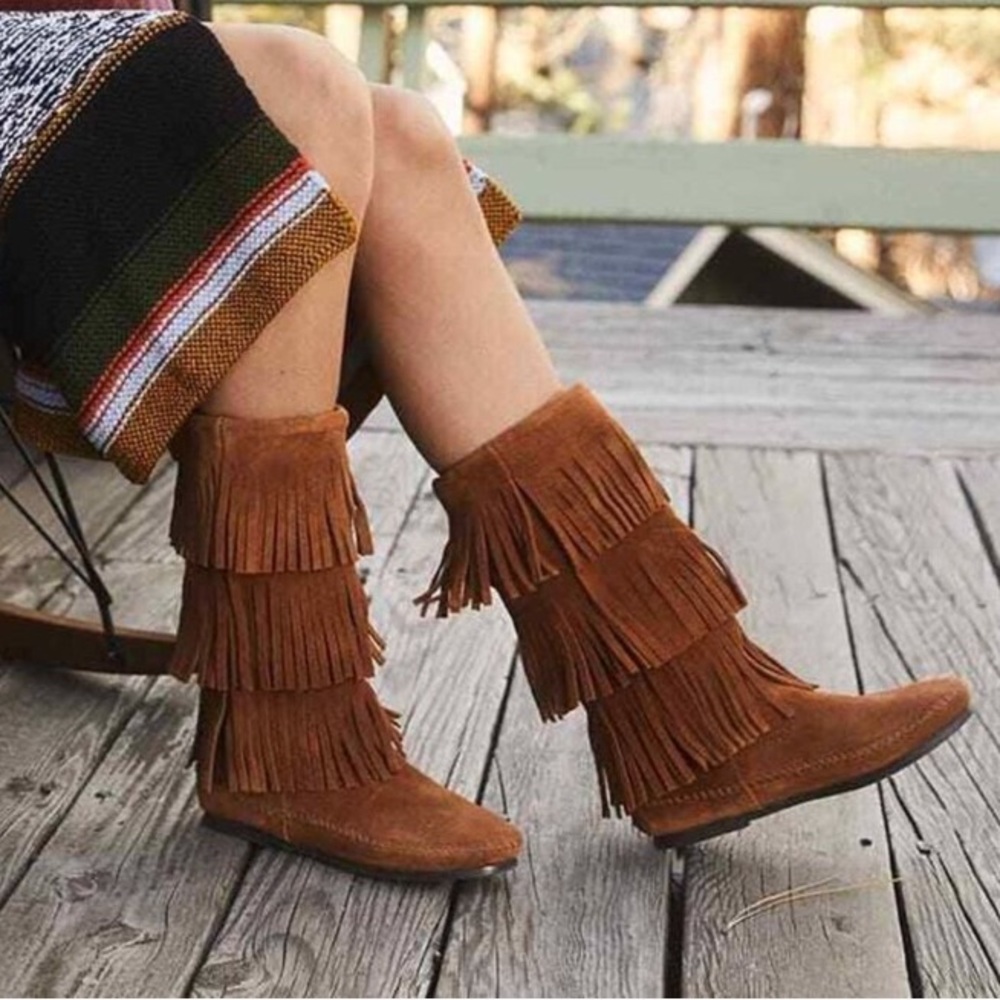 MINNETONKA 3 Layer Fringe Boot
